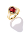 THOMAS SABO Ring with Red Zirconia Stone