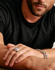 THOMAS SABO Skull Signet Ring With Black Zirconia