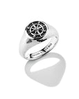 THOMAS SABO Signet Ring Compass Black Zirconia