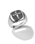 THOMAS SABO Signet Ring Cross Black Zirconia