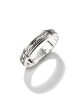 THOMAS SABO Band Ring with Engraved Pattern