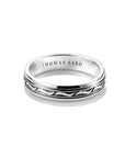 THOMAS SABO Band Ring with Engraved Pattern
