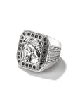 THOMAS SABO Horse Head Signet Ring with Zirconia Stones