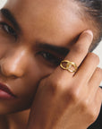 Ring Together with zirconia