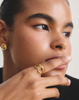 Ring Together with zirconia