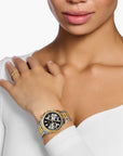 THOMAS SABO Divine Chrono Watch with Dial in Black Yellow