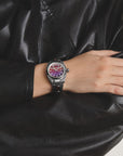 Women's Western-Style Watch with Red Tiger's Eye, Stainless Steel