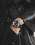 Women's Western-Style Watch with Onyx, Stainless Steel