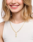 THOMAS SABO Member Charm Necklace with Charmista Disc Gold Plated