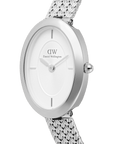 Daniel Wellington Juliette Braided Mesh White Sunray Silver