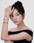 Daniel Wellington Petite Mini Arch 3-Link Two Tone Rose Gold