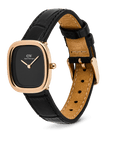 Daniel Wellington Margot Reading Onyx Ceramic Rose Gold