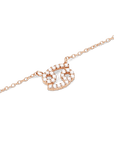 Daniel Wellington Zodiac Crystal Necklace Rose Gold