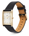 Daniel Wellington Bound Black Lizard Guilloché Gold