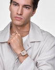 Daniel Wellington Marlon Wire Linen Rose Gold Watch