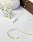 CALISTA CROSS NECKLACE - STERLING SILVER