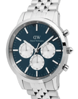 Daniel Wellington Iconic Chronograph Arch 5-Link Arctic Panda Silver