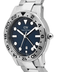Daniel Wellington Iconic GMT Link Brushed Bezel Silver