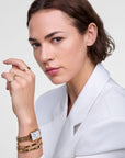 Daniel Wellington Quadro Roman Numerals Date 5-link Gold