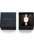 Daniel Wellington Juliette Braided Mesh White Sunray Rose Gold