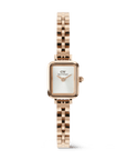 Daniel Wellington Quadro Mini Arch 3-link White Sunray Rose Gold