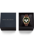 Daniel Wellington Iconic Chronograph St Mawes Emerald Panda Gold