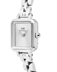 Daniel Wellington Quadro Mini Arch 3-link White Sunray Silver