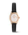 Daniel Wellington Ophelia Mini Black Lizard White Guilloché Rose Gold