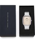 Daniel Wellington Marlon Wire Linen Silver Watch