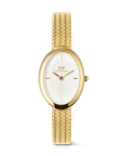 Daniel Wellington Juliette Braided Mesh White Sunray Gold
