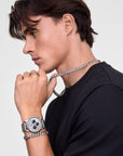 Daniel Wellington Ellipse Cuban Chain Bracelet Silver