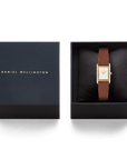 Daniel Wellington Bound Mini Light Brown Lizard Gold