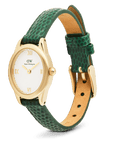 Daniel Wellington Ophelia Mini Green Lizard White Guilloché Gold