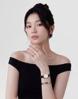 Daniel Wellington Line Cuff Polished Rose Gold