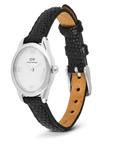 Daniel Wellington Ophelia Mini Black Lizard White Guilloché Silver