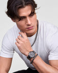 Daniel Wellington Ellipse Cuban Chain Bracelet Graphite