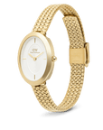 Daniel Wellington Juliette Braided Mesh White Sunray Gold