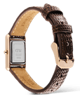 Daniel Wellington Bound Mini Dark Brown Lizard Rose Gold