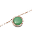 Daniel Wellington Audrey Necklace Jade Rose Gold