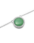 Daniel Wellington Audrey Necklace Jade Silver