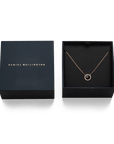 Daniel Wellington Audrey Necklace Black Agathe Rose Gold
