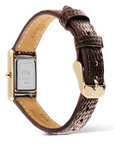 Daniel Wellington Bound Mini Dark Brown Lizard Gold