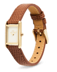 Daniel Wellington Bound Mini Light Brown Lizard Gold
