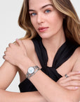 Daniel Wellington Petite Roman Numerals Date 5-link Silver