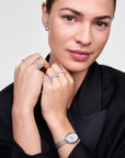Daniel Wellington Juliette Braided Mesh White Sunray Silver