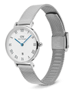 Daniel Wellington Petite Roman Numerals Date Silver