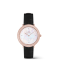 Daniel Wellington Crystalline Bezel Black Croc Rose Gold Watch