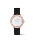 Daniel Wellington Crystalline Bezel Black Croc Rose Gold Watch