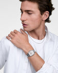 Daniel Wellington Marlon Wire Linen Silver Watch