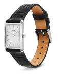 Daniel Wellington Bound Black Crocodile Guilloché Silver